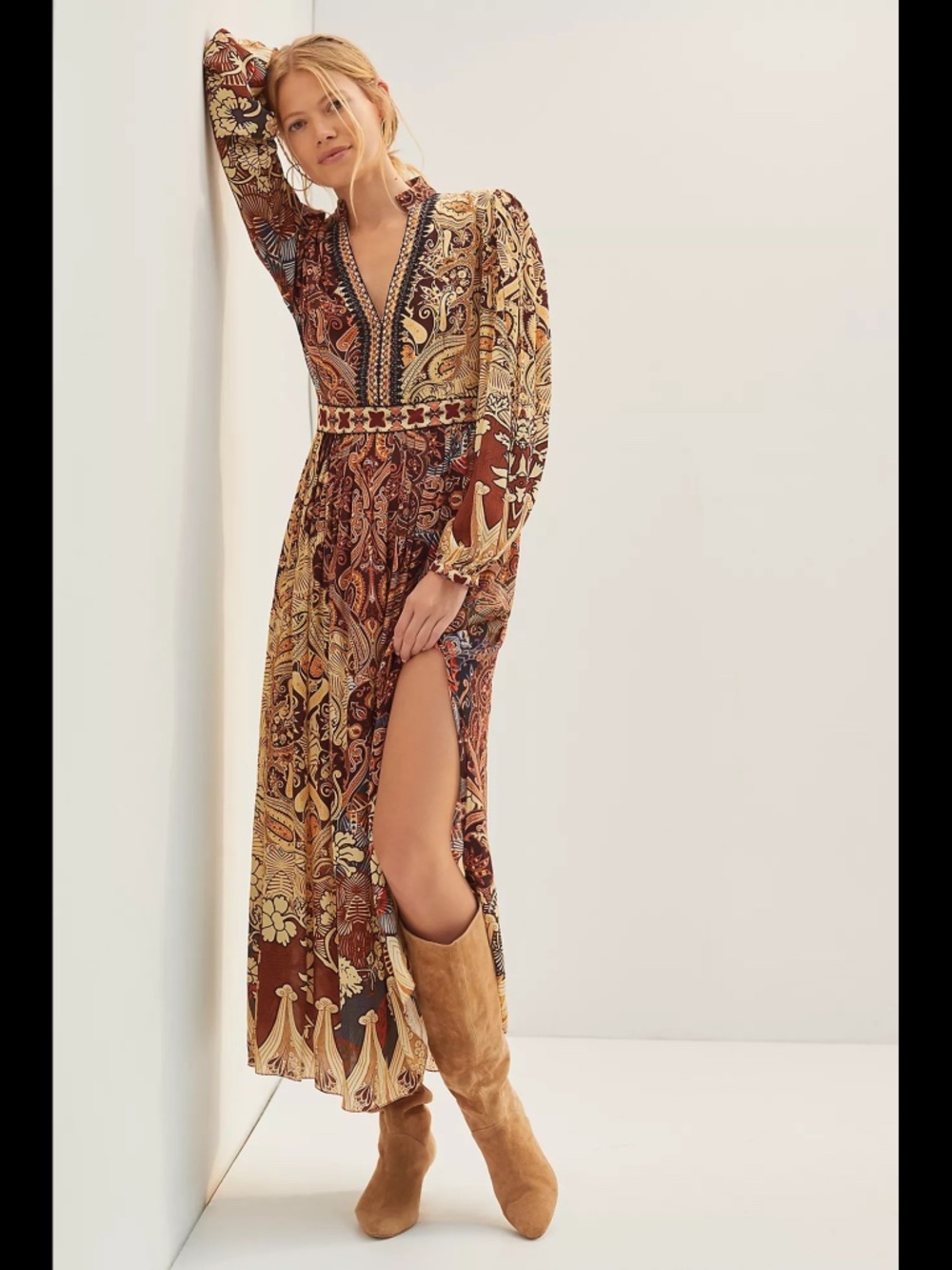 Anthropologie Bhanuni by Jyoti Patterned Maxi Dress